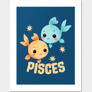 Pisces Zodiac Sign Posters and Art